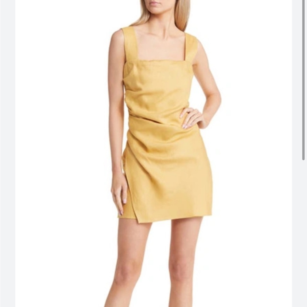 Reformation Yellow Mini Dress